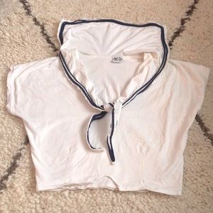 Vintage Sailor Crop Top.